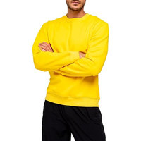 Sweatshirt Pria Premium Cokelat Nyaman 100% Katun Tahan Lama Kerah Bulat Bernapas Ramah Lingkungan Anti Kusut Cepat Kering Musim Gugur Terbaru