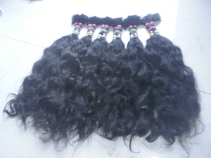Extensiones de Cabello Humano Remy Virgen Indio Más Vendidas, Color Natural, Ondulado, Doble Trama a Máquina, Puntas Gruesas, Paquete de 4 oz, Siete Unidades - Product Image 3