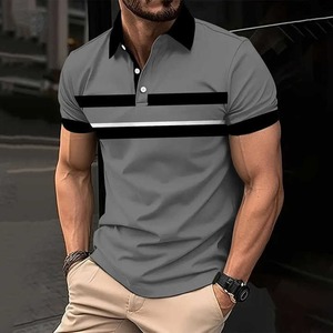 Camiseta de Hombre 100% Algodón 180gsm a Precio de Fábrica, Diseño Bicolor con Logotipo Frontal Personalizado Bordado e Impresión por Transferencia de Calor - Product Image 2
