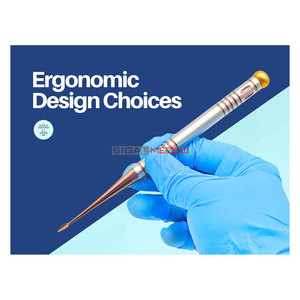 Elevador de raíces en forma de espada para puntas de raíz rotas, instrumento quirúrgico dental, elevador de raíces recto con forma de espada cóncava para extracción Bernard - Product Image 6