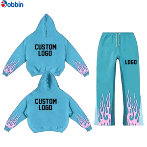 Conjunto Deportivo Personalizado para Hombre con Capucha, Estilo Urbano, Dos Piezas, Pantalones Jogger Anchos, 100% Algodón - Product Image 5
