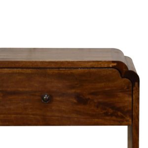 Enimo Nightstand Made Of Solid Mahogany Wood <b>High</b> Quality With Brown Finishing For Indoor Use . - Product Image 3