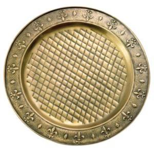 Round Metal <b>Decorative</b> <b>Plate</b> With Custom Border Pattern Vintage Design For Table Decor Vintage <b>Plates</b> For Serving Dish Hot Sell - Product Image 1