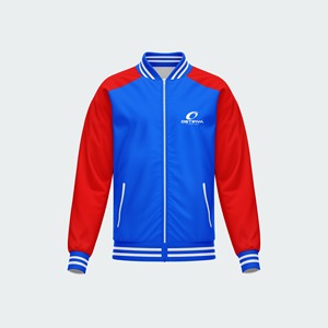Veste universitaire personnalisée pour homme en laine et polyester, à capuche, coupe-vent, respirante, brodée, style bomber, fabricant OEM - Product Image 2