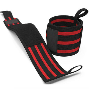 Bande de soutien pour poignet de musculation élastique avec logo personnalisé, fermeture à boucle/aimant, sangle de gym unisexe de haute qualité - Product Image 6