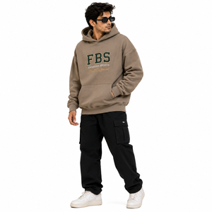 Sweat à capuche oversize en molleton de coton, style streetwear décontracté, épais, fabricant de vêtements personnalisés - Product Image 6