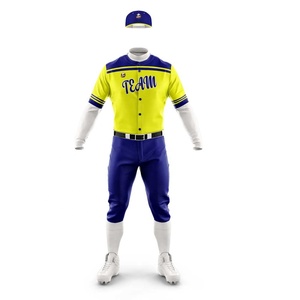 Custom Logo Unisex Baseball Softball Uniforms High Quality 100% Polyester Breathable Moisture Wicking Short Wholesale - Product Image 3