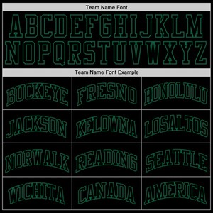 Camiseta de Baloncesto Retro Personalizada Negra y Verde Kelly, Uniforme de Equipo Sublimado Vintage, Camiseta de Entrenamiento Retro - Product Image 5