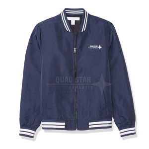 บริการออกแบบเสื้อแจ็คเก็ต Letterman ผ้าซาตินสำหรับผู้ชาย พร้อมโลโก้ของลูกค้าเอง กันน้ำ แฟชั่นทันสมัย เสื้อแจ็คเก็ต Letterman ผ้าซาตินสำหรับฤดูหนาวสำหรับผู้ชาย - Product Image 4