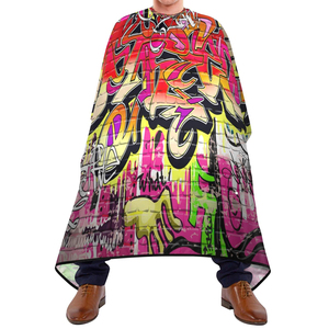 Cape de Coiffeur Professionnelle Imperméable en Polyester pour Salon, avec Fermeture de Cou Ajustable et Personnalisable - Product Image 2