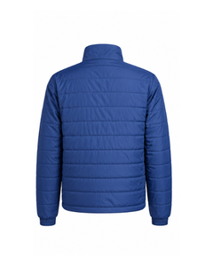 Custom Lightweight Blue Puffer <b>Jacket</b> <b>Waterproof</b> Nylon <b>Padded</b> Bomber <b>Jacket</b> Elastic Cuff Thick Warm Down-Alternative Winter Coat - Product Image 2