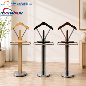 Perchero Moderno Independiente de TAIWAN con Colgador de Madera y Base Metálica para Entrada o Sala de Estar - Product Image 6