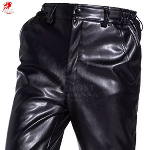 กางเกงหนังผู้ชายคุณภาพพรีเมียม เนื้อผ้านุ่ม สวมใส่สบาย เหมาะสำหรับใส่ลำลองและขี่มอเตอร์ไซค์ ทนทานใช้งานได้นาน - Product Image 6