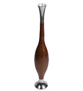 ดอกไม้สีน้ำตาลมุมใหญ่อลูมิเนียมแจกันสำหรับการใช้งานงานแต่งงานปาร์ตี้ปีใหม่โอกาสวินเทจที่ไม่ซ้ำกันออกแบบใหม่ที่ทันสมัยที่กำหนดเอง - Product Image 1