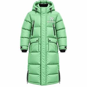 Chaqueta Larga Acolchada con Capucha para Hombre, Cortavientos, Gruesa, de Poliéster, Deportiva, para Invierno, con Logotipo Frontal y Cierre de Cremallera - Product Image 6