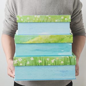 กล่องของขวัญแม่เหล็ก TH CBB-573 กล่องบรรจุภัณฑ์กระดาษพิมพ์ลายตามสั่ง กล่องเก็บของพับได้พร้อมฝาปิด สำหรับเครื่องสำอางและเสื้อผ้า - Product Image 5