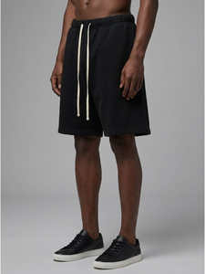 Nouveauté 2026 : Short Bermuda en Coton Personnalisé pour Homme, Couleur Unie, Taille Mi-Haute, en Maille Tricotée, Style Décontracté - Product Image 2