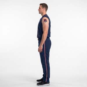 Maillot de baseball sans manches personnalisé en polyester pour homme, uniforme athlétique entièrement boutonné, nom de l'équipe pour les ligues de recreations, tenue d'équipe OEM - Product Image 3