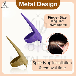 Durable 2 Pieces In Different Color Quick Hair <b>Braids</b> Parting & Sectioning Rings Stainless Steel Stitch <b>Braid</b> Hair Parting Tools - Product Image 3
