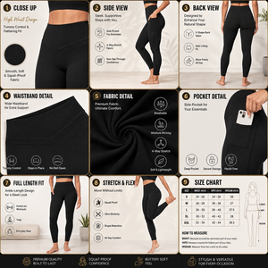 Pantalon de sport uni pour femme de haute qualité, séchage rapide, extensible dans quatre directions, écologique, respirant, effet push-up, taille haute, pour yoga et fitness - Product Image 6