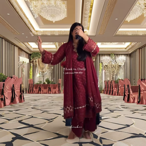 TOP PLAZZO - Traje Casual de Verano con Cintura Natural Recta, Estilo Vintage, Dupatta de Georgette Pesado con Bordado de Lentejuelas de 5mm, Ideal para Fiestas - Product Image 2