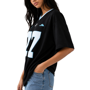 Camiseta de Fútbol Americano Personalizada para Mujer, Estilo Vintage con Número Gráfico, Ropa Deportiva Urbana, Venta al Por Mayor - Product Image 4