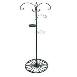 Soporte duradero y elegante para comedero de pájaros de jardín con estación de alimentación de pájaros de gancho múltiple y cuenco para dueños de mascotas - Product Image 1