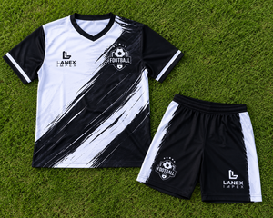Conjunto de Uniforme de Fútbol Sublimado Personalizado, Camiseta Deportiva de Manga Corta con Cuello en V y Pantalones Cortos a Juego, Transpirable para Entrenamiento en Equipo - Product Image 6