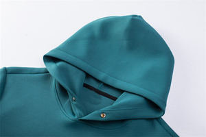 Trendy Oversized <b>Men</b> Plain Hoodie Casual <b>Pullover</b> With Street Fashion Appeal And Cozy Lining Front Pocket Regular Fit - Product Image 5
