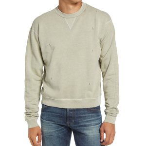 Unisex Crew Neck Pullover <b>Sweater</b> Solid Color Knitted 100% Cotton Oversized Fit Regular Length Minimalist Style Autumn Wear - Product Image 3