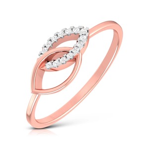 แหวนเพชรแล็บโกรว์ดีไซน์อินฟินิตี้ทวิสต์ครอสโอเวอร์ ทองคำขาว 18K รับรองโดย IGI - Product Image 4