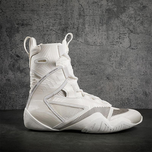 High Ankle Support Lace-Up Wrestling Boxing Shoes Unisex Professional <b>Boots</b> Mid-Cut Breathable <b>Mesh</b> Polyester Flexible Casual - Product Image 5