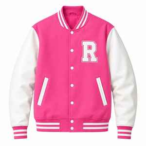 CHALASA SPORTS Nouvelle veste bomber décontractée pour homme, tendance hiver, style Letterman, 100% laine, polyester, coton, toile, logo personnalisé, doublure en polaire - Product Image 1