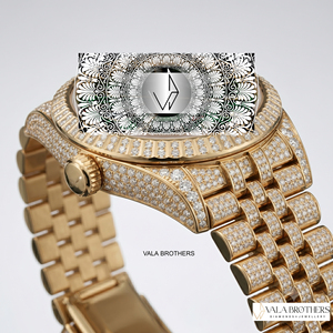 Montre Rolax de Luxe en Moissanite et Quartz, Bracelet en Alliage, Design Antique, Style Hip Hop Glacé, Brillant et Premium pour Hommes et Femmes - Product Image 3