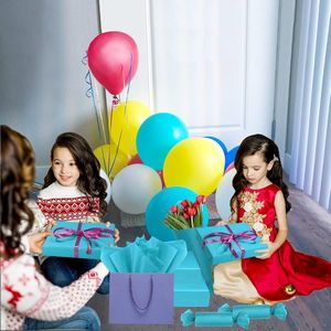 100 Fogli di Carta Velina Turchese 14 X 20 Pollici, Carta da Regalo per Matrimoni, Compleanni, Fai-da-Te, Festival e Decorazioni per Feste - Product Image 3