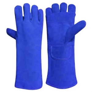 Cowhide Split Leather Safety Gloves for Industrial Tasks Heat Resistant Thread Palm <b>Apron</b> for Welding Protective Hand Gear - Product Image 6