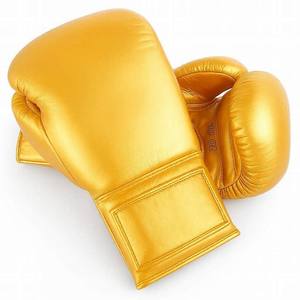 Guantes de Boxeo de Primera Calidad Hechos a Medida con Cordones Dorados para Competencia, Guantes de Sparring 100% Cuero Original, Crea Tu Propia Marca - Product Image 2