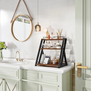 Stylish Wooden <b>Spice</b> Storage Shelf Ideal <b>For</b> Countertop Display And Pantry Management Supports Efficient Meal Preparation - Product Image 6