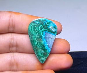 Crisocola Natural al por Mayor, Gema de Malaquita de Alta Calidad, Corte Ovalado para Joyería, Verde, Tamaños Variados - Product Image 1