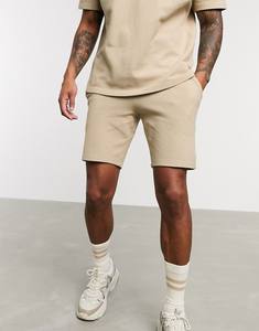 Shorts de jogging décontractés pour hommes en toile surdimensionnée 100 % coton respirant, 340 grammes, style hip-hop, anti-plis, streetwear, vente en gros - Product Image 1
