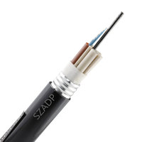 Cable de Fibra Óptica Monomodo GYDTA-96B1/144B1 con Tubo Suelto, Armadura de Aluminio y Cubierta de PE Negra para Redes de Ductos Exteriores