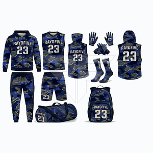 Uniforme de football américain personnalisable en gros avec impression par transfert thermique, haute qualité, respirant, séchage rapide, short inclus - Product Image 3