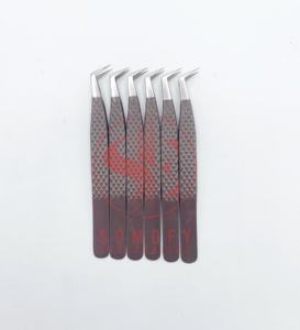 แหนบปลายขนตา75องศาแบบปรับแต่งได้มีความแข็งแรงทนทานปลายบางตรงปริมาณสแตนเลส - Product Image 3