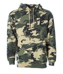 Sweat à capuche unisexe personnalisé coupe classique avec broderie de lettres et logo frontal, en mélange coton-polyester tricoté, en stock - Product Image 4
