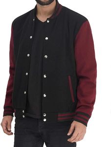 High Quality Custom Trend Men's <b>Jacket</b> Letterman Varsity Style Custom Classic Satin Letterman Varsity <b>Jacket</b> for Men - Product Image 4