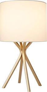 Luxury Gold Finish Table Desk <b>Lamp</b> 18 Inches with Linen Shade Soft <b>Warm</b> Lighting Bedside Nightstand <b>Lamp</b> for Home Decor Bedroom - Product Image 3