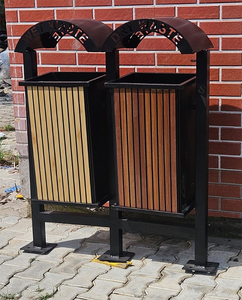 Contenedor de Basura de 60L, Moderno, de Lujo, para Uso Público en Exteriores, con Cubeta Interior Extraíble, Ecológico y Decorativo, Color Gris - Product Image 2