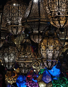 Moroccan Handmade <b>Brass</b> <b>Lantern</b> Cutout Candle Holder Home Decoration Lamp for Wedding Ramadan Christmas Decor - Product Image 3