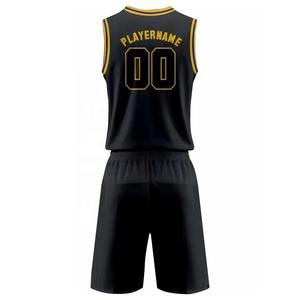 Maillot de basketball personnalisé pour homme, col en V, gris foncé avec bordure jaune, sérigraphie du nom et numéro de l'équipe 00, style sportif, tenue d'été - Product Image 3