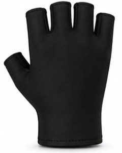 Gants de cyclisme d'hiver demi-doigts en cuir respirant pour homme, style universel pour la course à vélo - Product Image 6